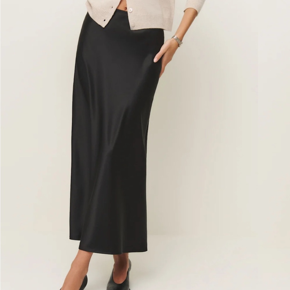 Reformation Layla Satin Skirt